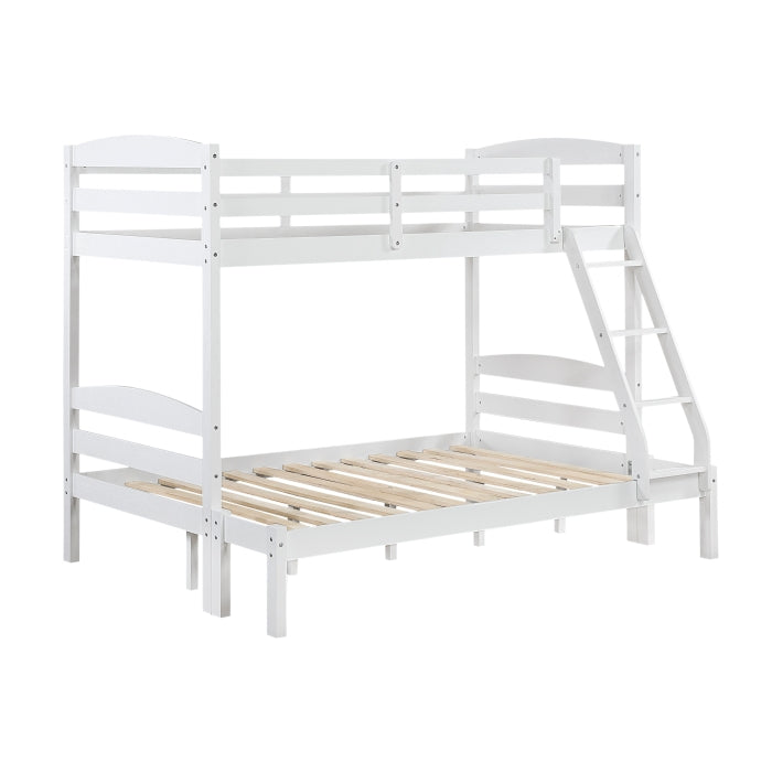 B2022WHTF-1 Twin/Full Bunk Bed