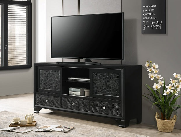 B4308-7 LYSSA BLACK TV STAND