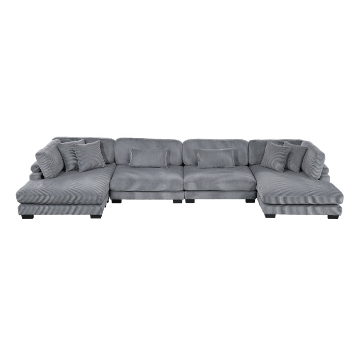 8555 4-PIECE MODULAR SECTIONAL WITH REVERSIBLE CHAISE