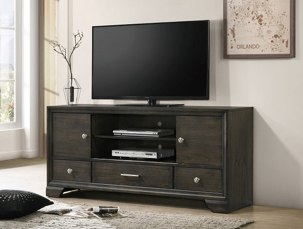 B6580-7 JAYMES TV BROWN TV STAND