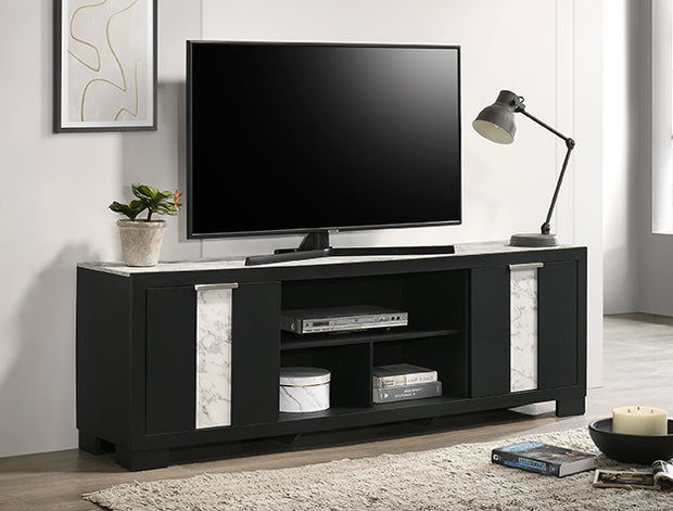 B6835-9 RANGLEY BLACK TV STAND