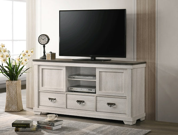 B8180-7 LEIGHTON WHITE TV STAND