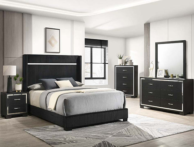 B9295 JUEGO DORMITORIO GENNRO NEGRO