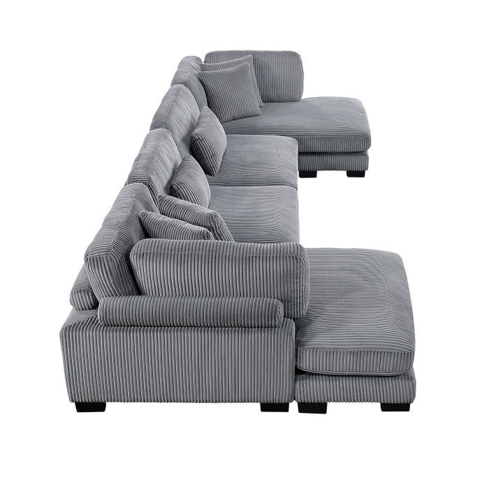 8555 4-PIECE MODULAR SECTIONAL WITH REVERSIBLE CHAISE