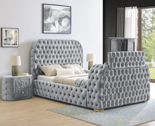 5115 Natalia Grey Bed