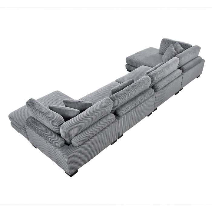8555 4-PIECE MODULAR SECTIONAL WITH REVERSIBLE CHAISE