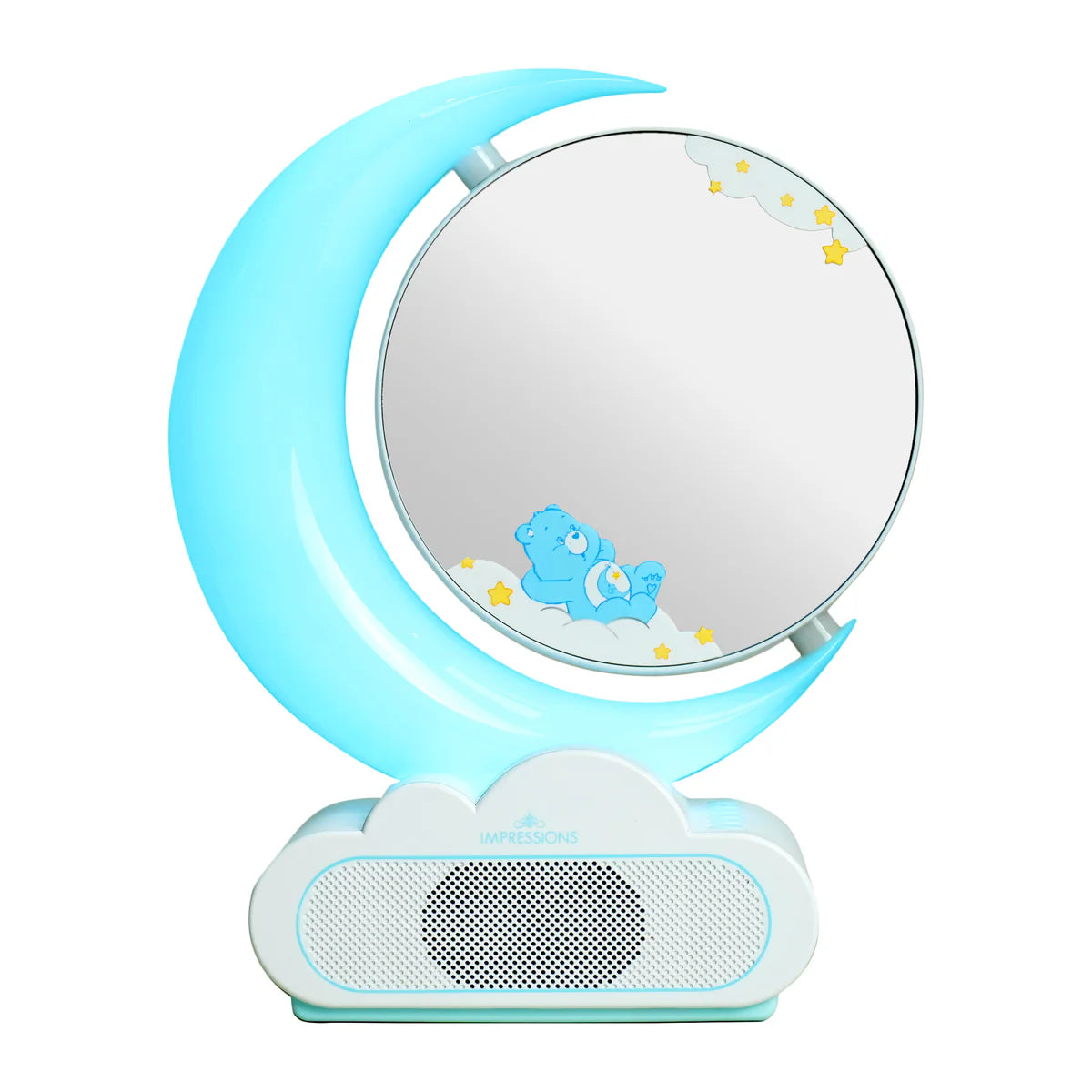 Care Bears Bedtime RGB Moon Lamp Makeup Mirror With Bluetooth Speaker