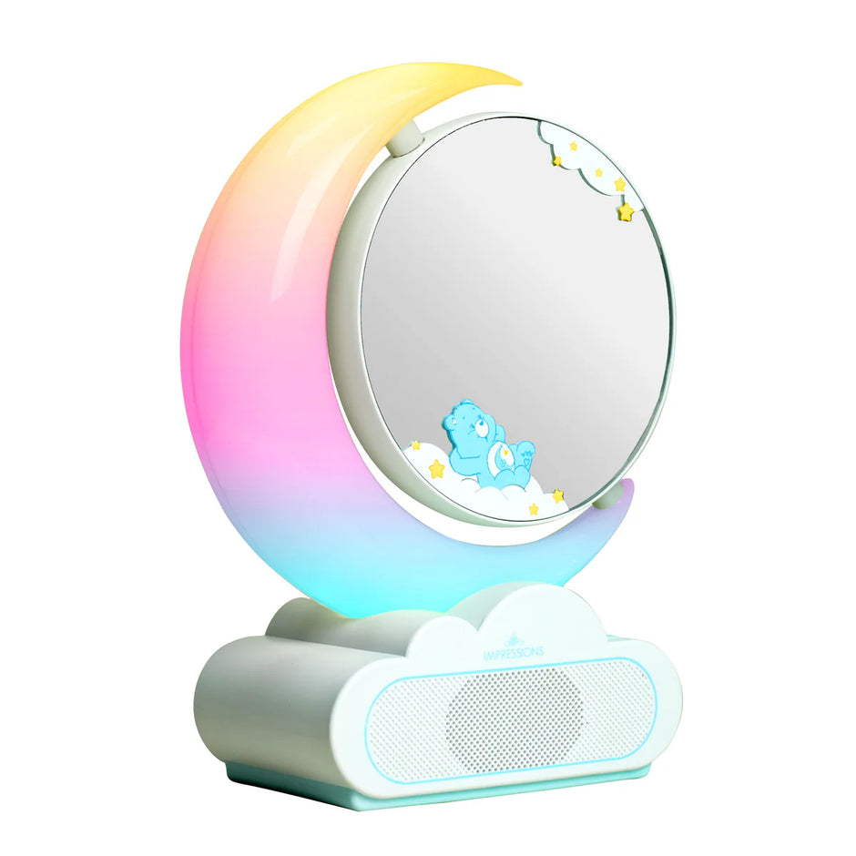 Care Bears Bedtime RGB Moon Lamp Makeup Mirror With Bluetooth Speaker