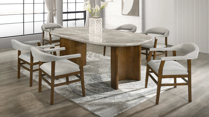 D1350 Cyra Dining Set (Marble Top)