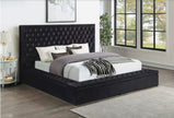 Cama Bliss de terciopelo negro
