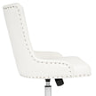 Raven Tufted White Vanity Chair