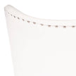 Raven Tufted White Vanity Chair