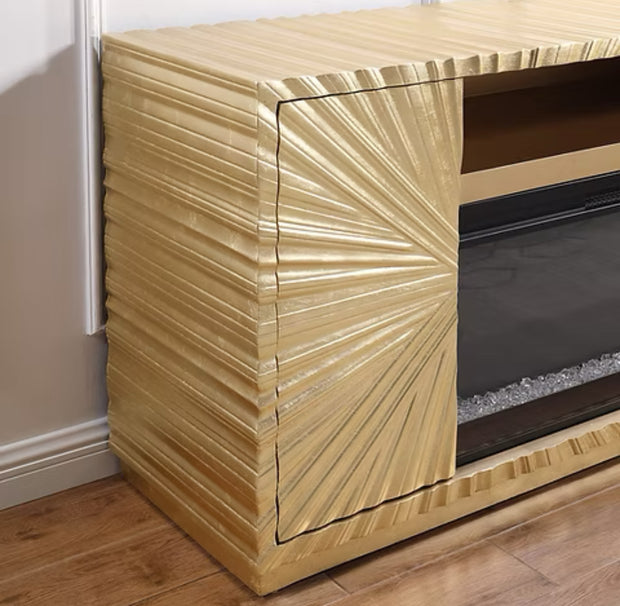 A-F05 Helios Gold Leaf Fireplace