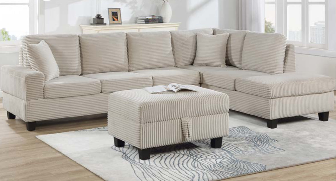 SH3223 Sectional + Ottoman