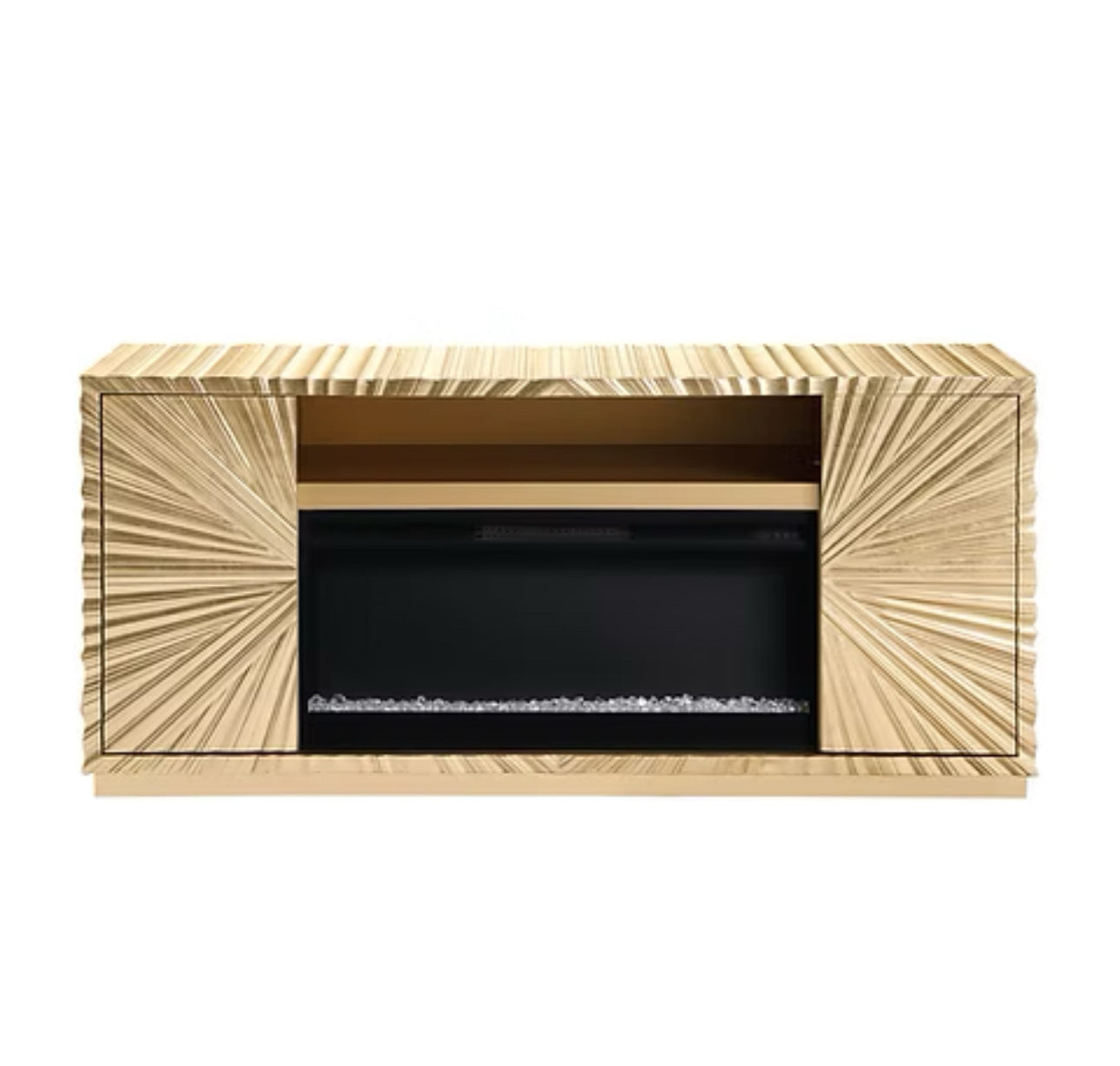A-F05 Helios Gold Leaf Fireplace