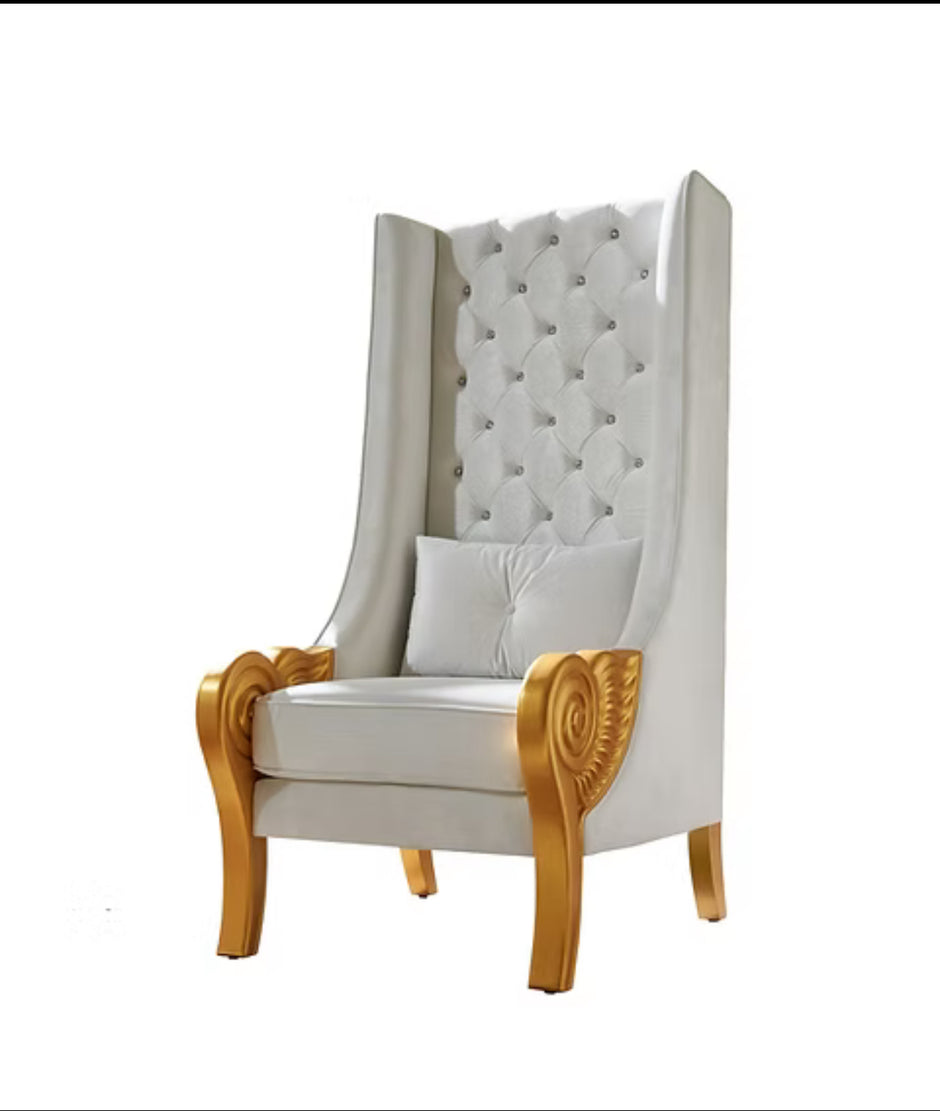 A-CH02 Throne 62.5" Tall (White)