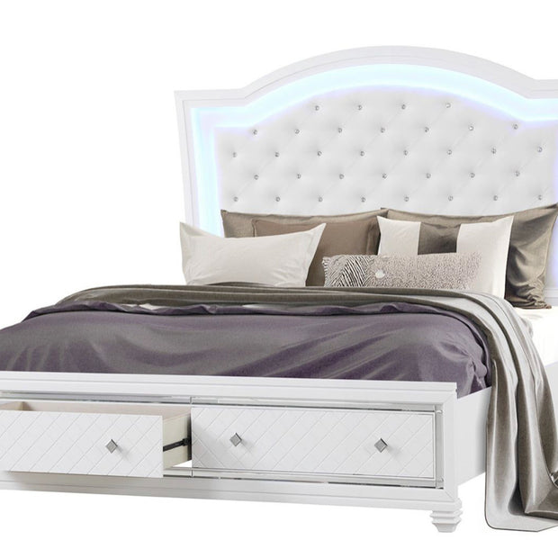 Shiney White Bedroom Set