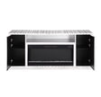 A-F06 Selene Silver Leaf Fireplace