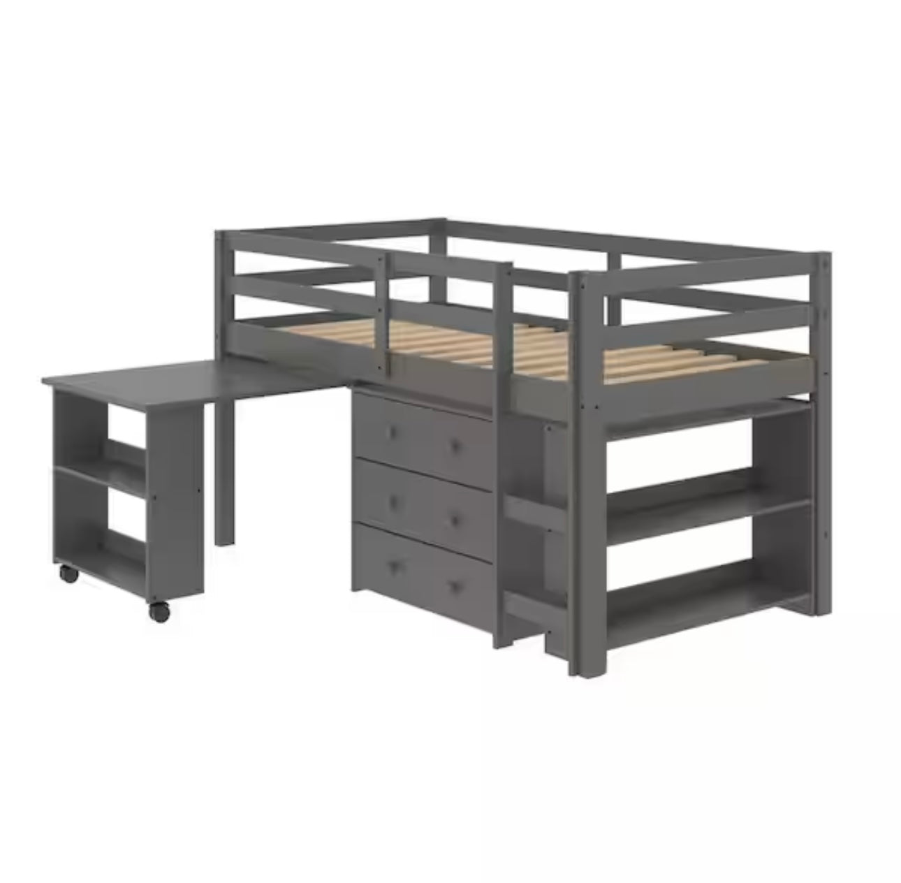 760-TDG Twin Loft Includes Desk, Chest & Bookcase