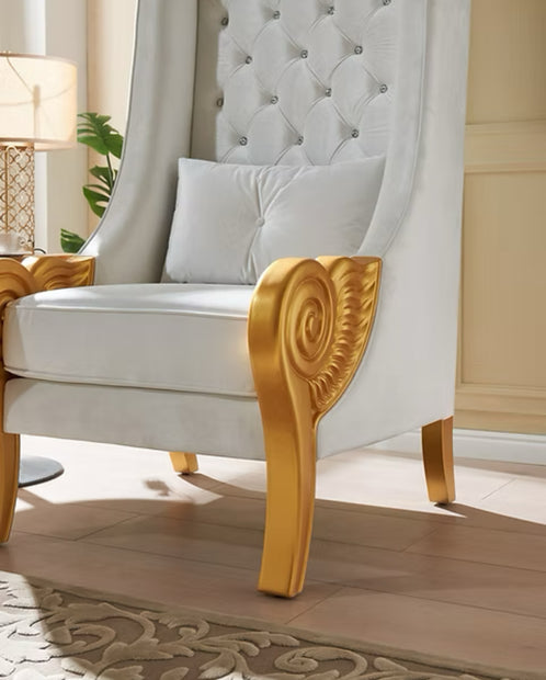 A-CH02 Throne 62.5" Tall (White)