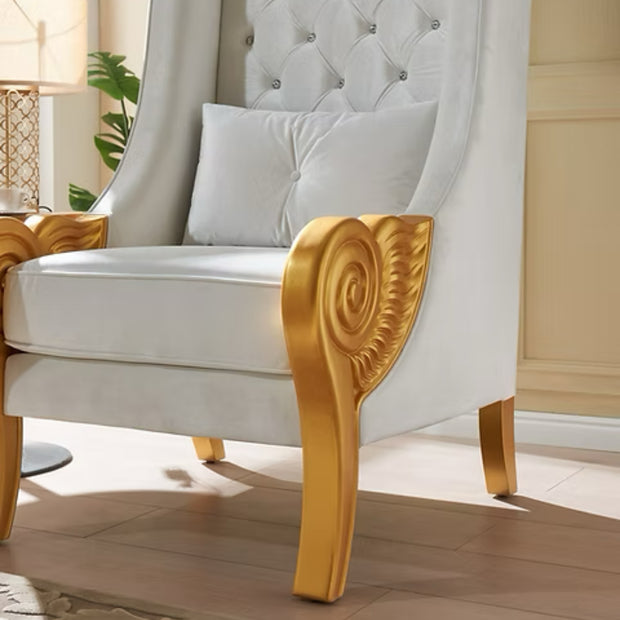 A-CH02 Throne 62.5" Tall (White)