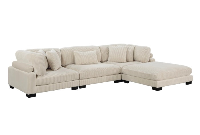 8555 4-Piece Modular Sectional with Ottoman