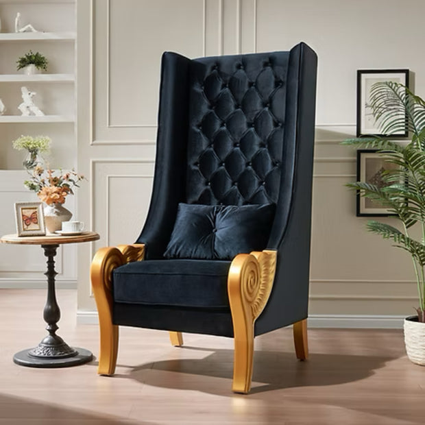 A-CH02 Throne 62.5" Tall (Black)