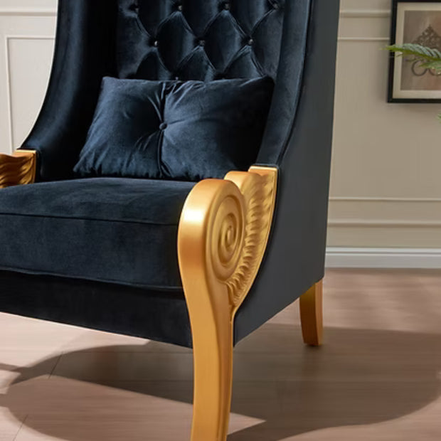 A-CH02 Throne 62.5" Tall (Black)