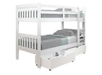 1010-3TTW Twin/Twin includes Drawers Mission Bunkbed