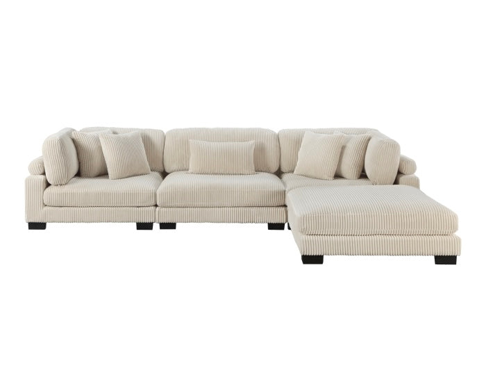 8555 4-Piece Modular Sectional with Ottoman