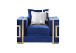 Lawrence Blue Sofa + Loveseat Set