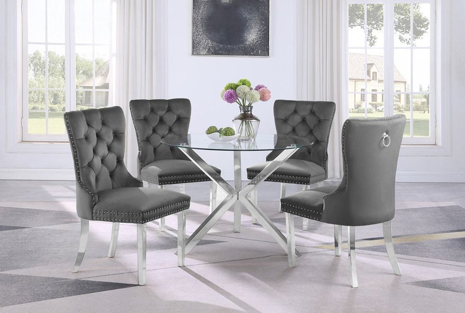 D300DT GREY DINING SET