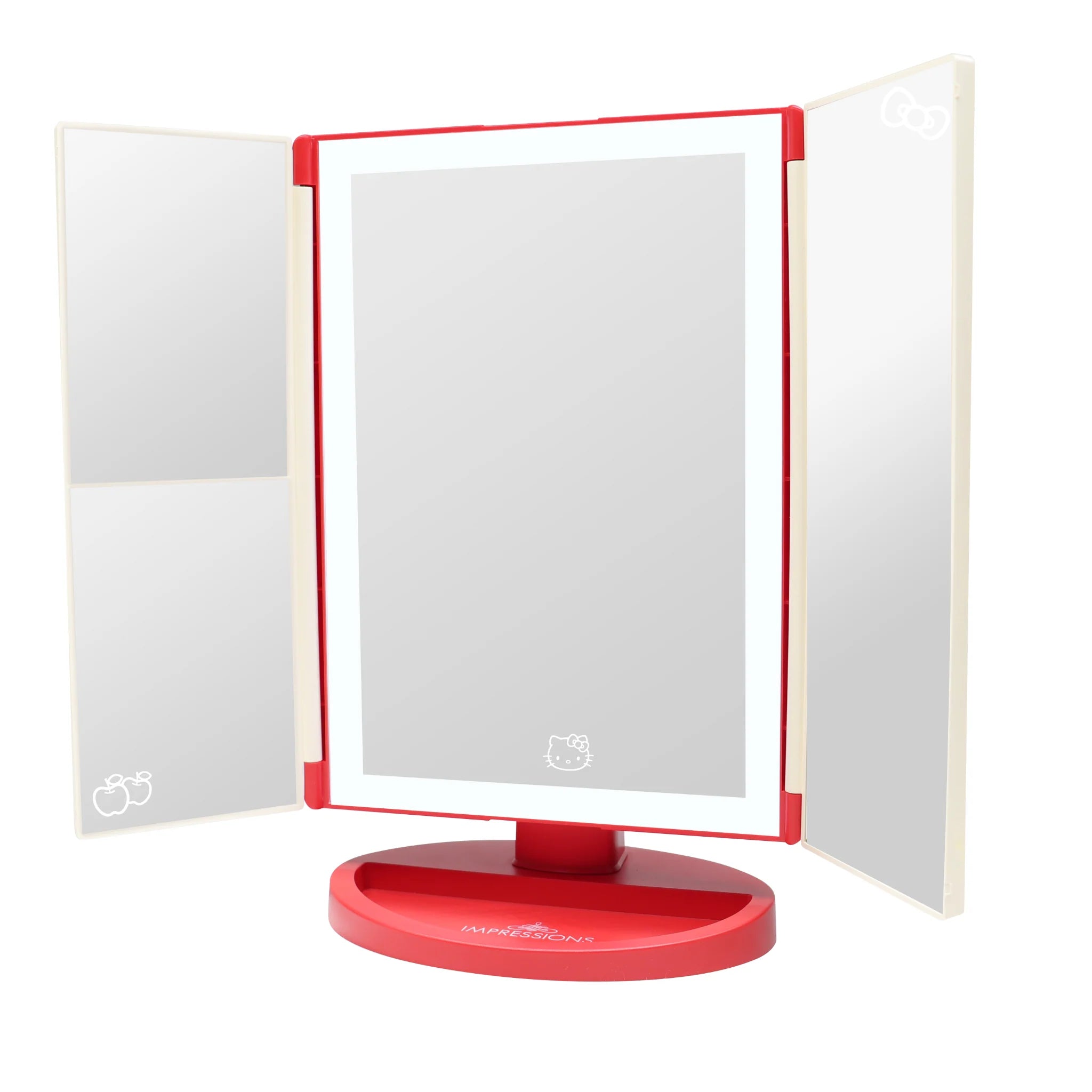Hello Kitty Apples Trifold LED Makeup Mirror
