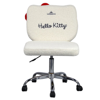 Hello Kitty Sherpa Swivel Vanity Chair