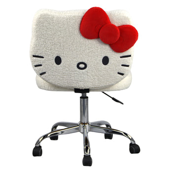 Hello Kitty Sherpa Swivel Vanity Chair