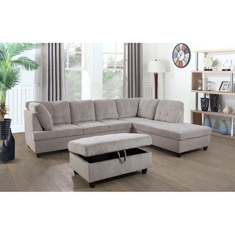 F116B Sectional + Ottoman