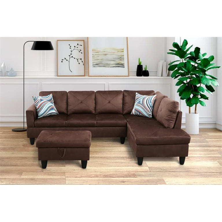 F09806B Sectional + Ottoman