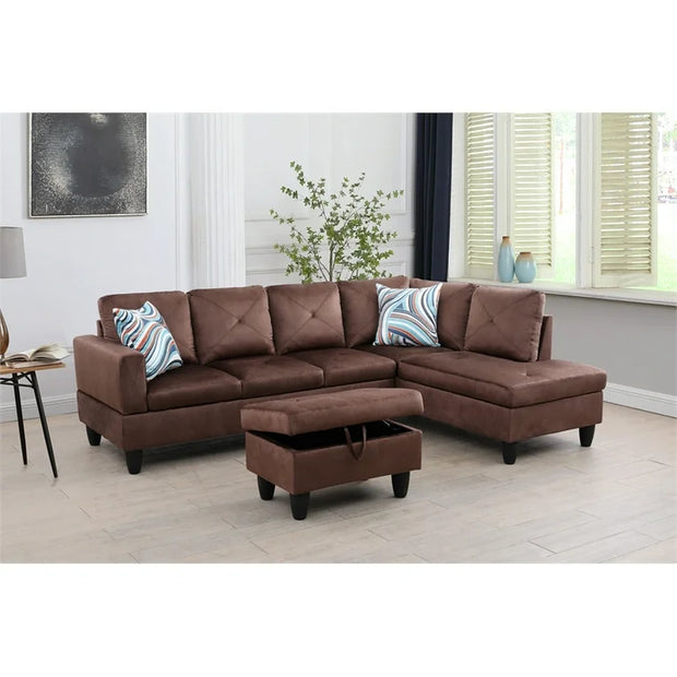F09806B Sectional + Ottoman