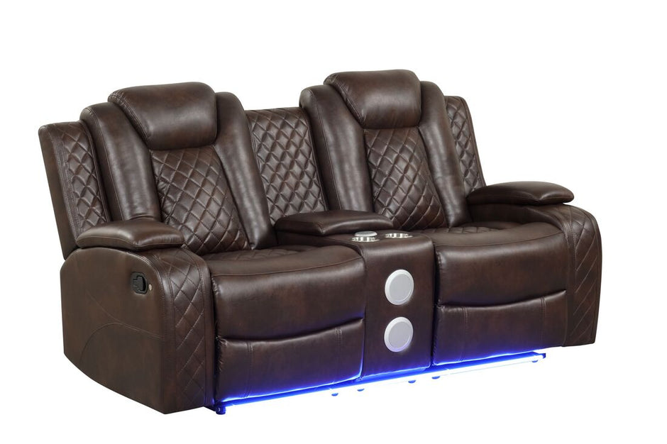 Conjunto Reclinable Luz Marrón