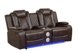 Conjunto Reclinable Luz Marrón