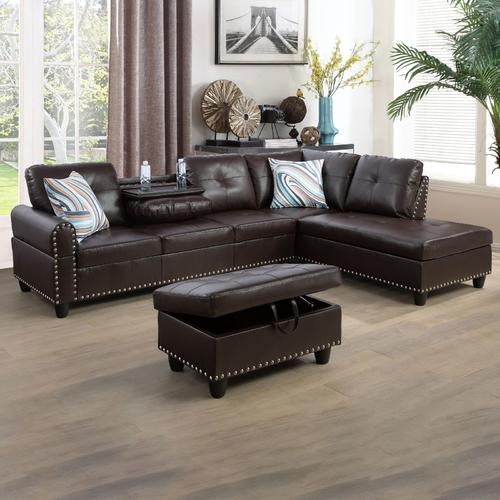 F099 Sectional + Ottoman