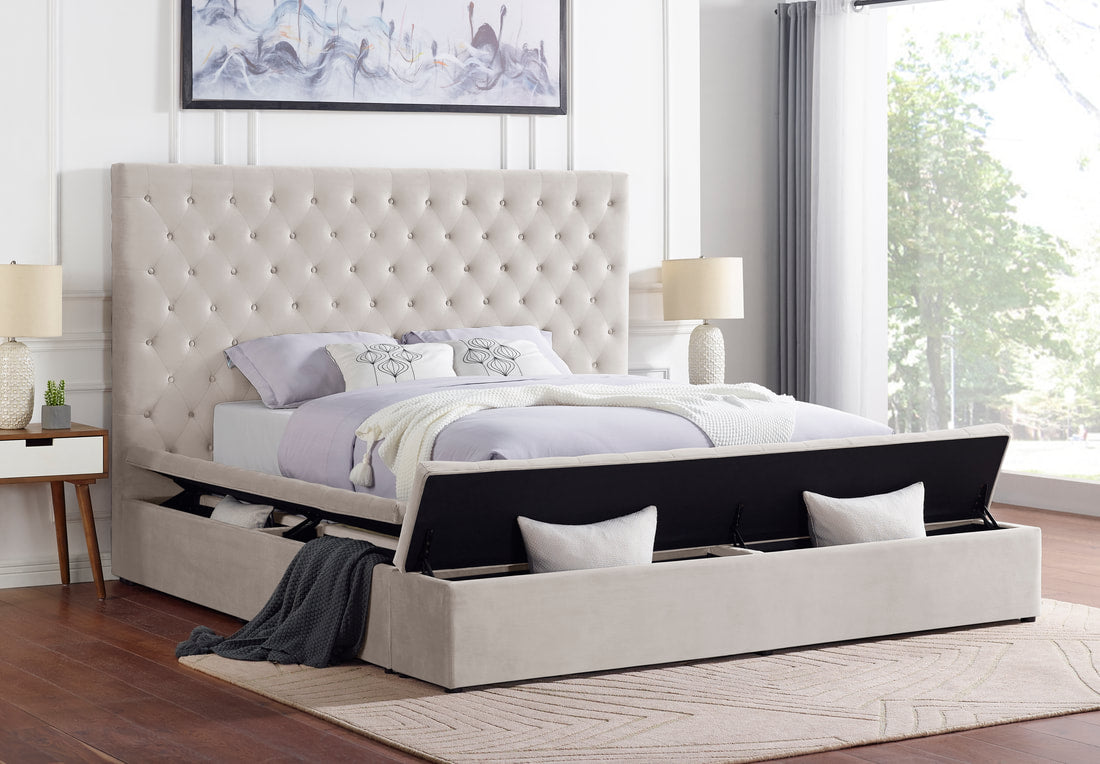 Cama Bliss de terciopelo negro