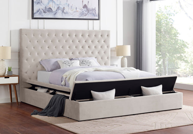 Cama Bliss de terciopelo negro