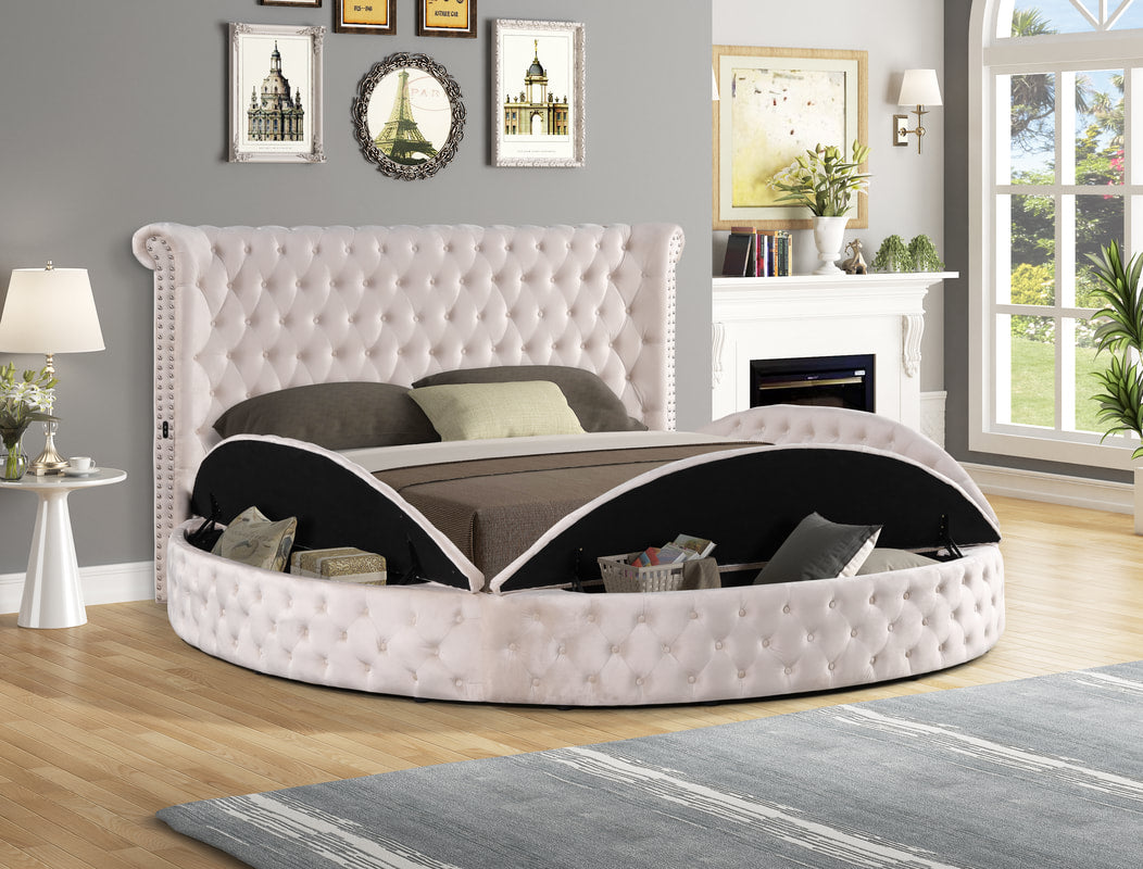 Cama negra de lujo