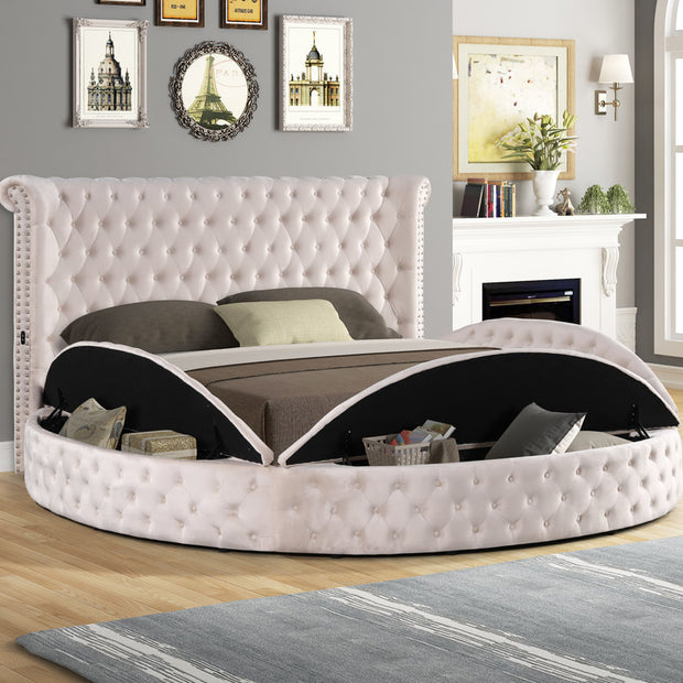 Cama negra de lujo
