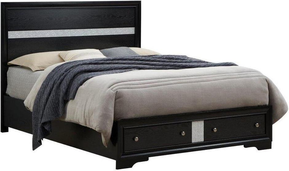 B4670 REGATA BLACK BEDROOM SET