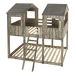 3225-TTRDW Grey Twin/Twin Tower Bunkbed