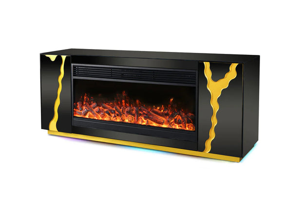 A804 TV STAND W/FIREPLACE