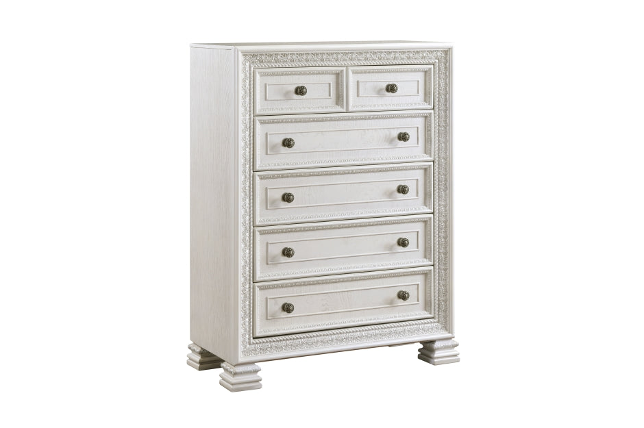 1596 Theodora White Bedroom Set