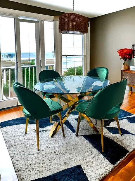 DT17003 Gold Dining Set